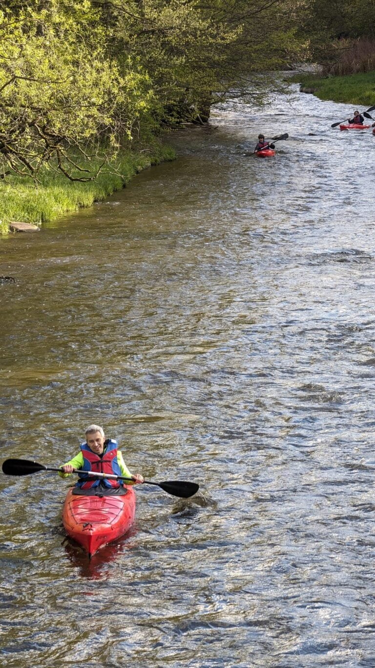 Vilnelė ir vienvietės baidarės
