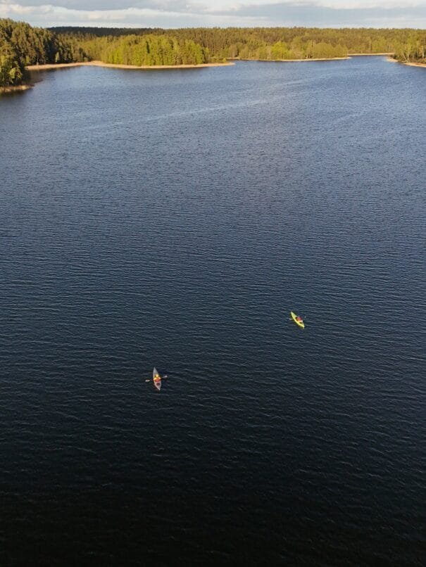 Plaukimas baidarėmis Asveja